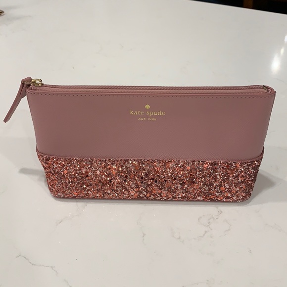 kate spade Handbags - Kate Spade shimmer makeup bag